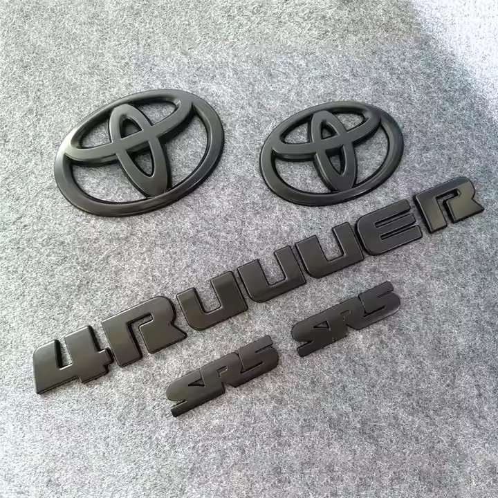 2014-2024 Toyota 4Runner TRD Off Road Matte Black Overlay Emblems